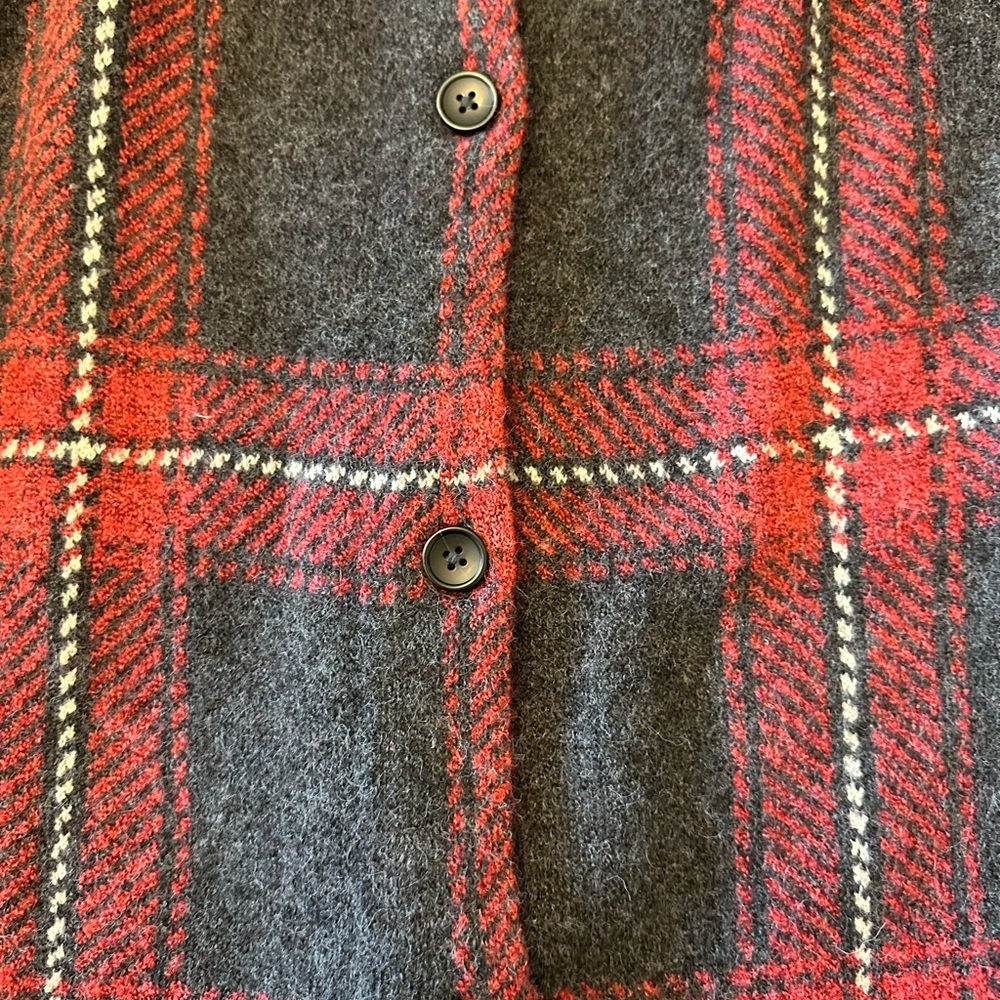 ☀️ New! J. JILL Plaid Sweater Cardigan Jacket - Picture 6 of 12